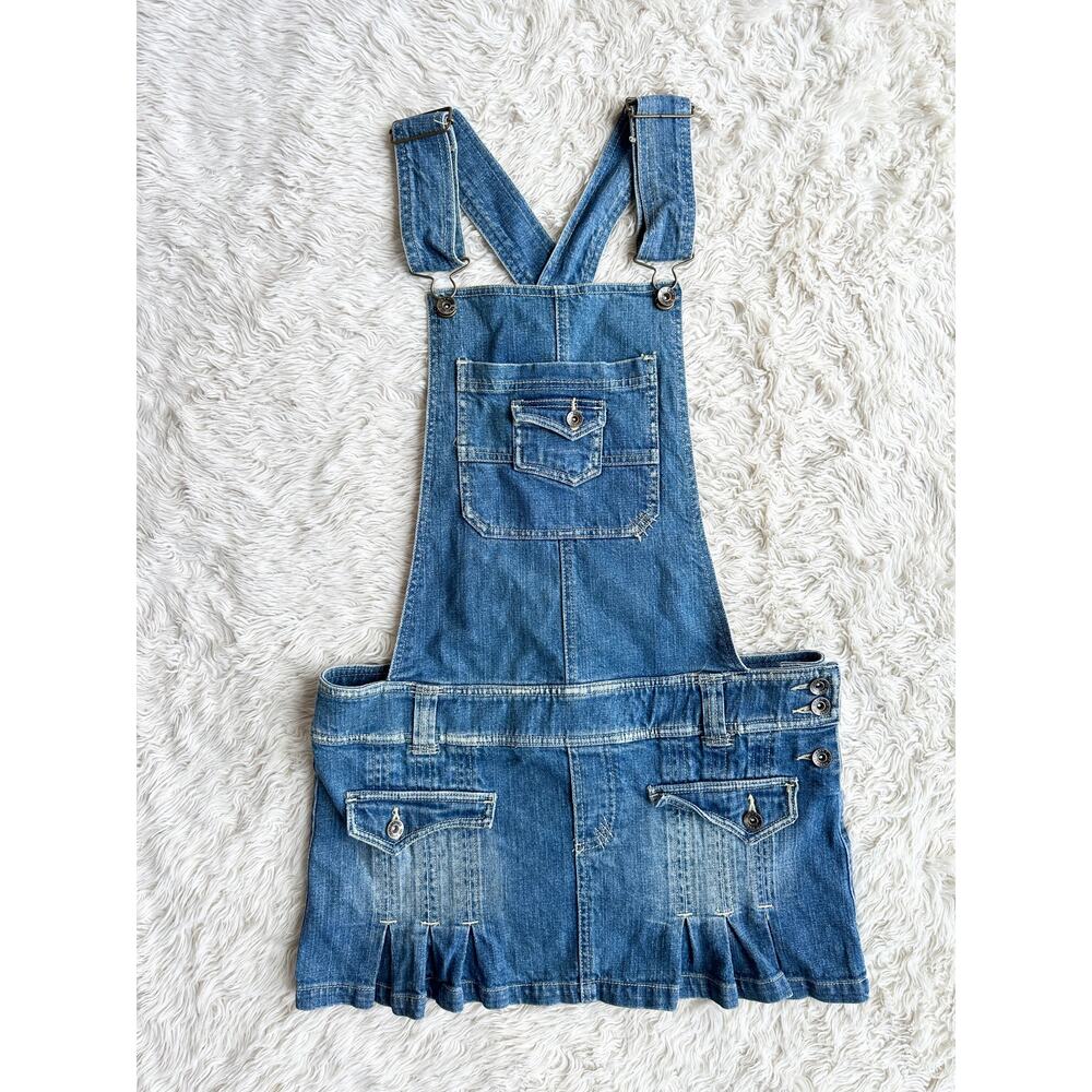 Y2K Pleated Miniskirt Overall Mini Dress